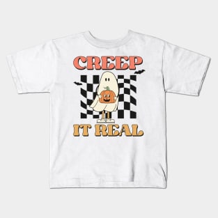 Creep it Real Ghost Halloween Kids T-Shirt